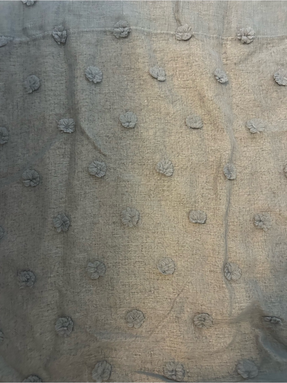 Grey floral curtains